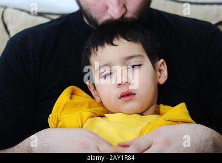 Sick child Stock Photo