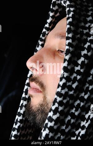 Religious arabic man Stock Photo