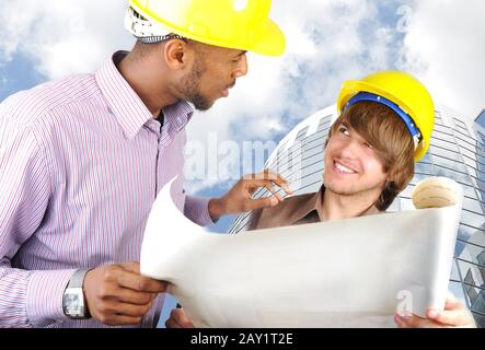 young engineers Stock Photo