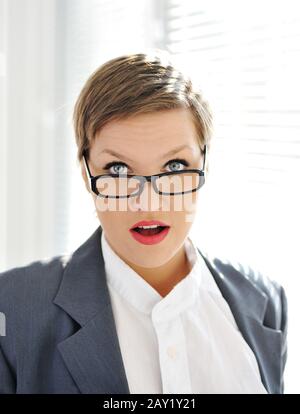 Shocked woman Stock Photo