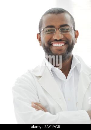 Happy successul African man Stock Photo