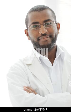 Happy successul African man Stock Photo
