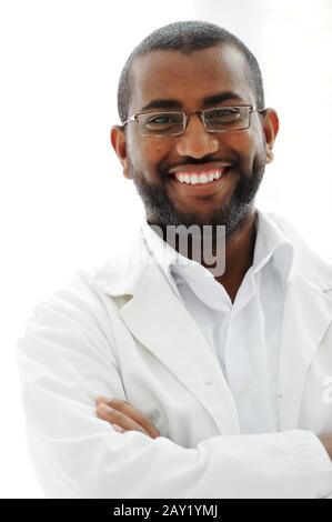 Happy successul African man Stock Photo