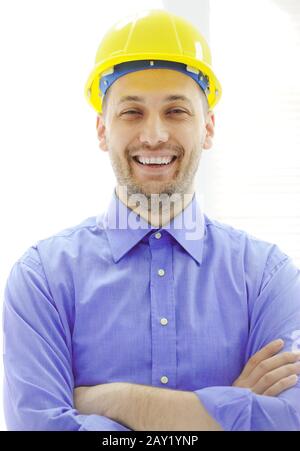 Young confident engineer Stock Photo