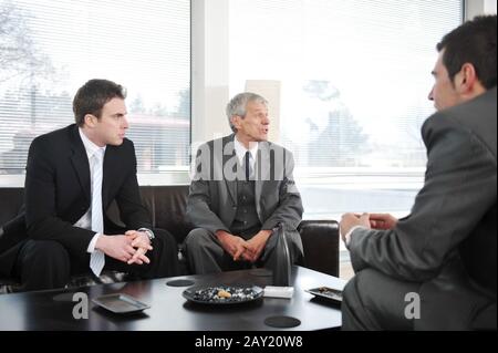 Business people having a break Stock Photo