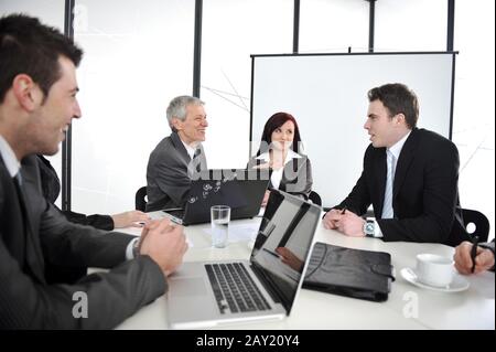 Businesspeople having a business meeting Stock Photo