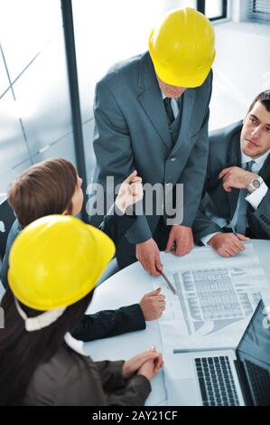 Business people in conference room Stock Photo
