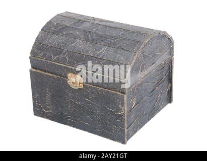 An old chest isolated Stock Photo