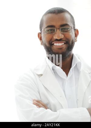Happy successul African man Stock Photo