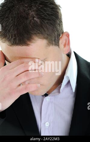Man having headache Stock Photo
