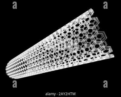 illustration showing a nano tube Stock Photo