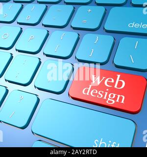 Web design keyboard Stock Photo