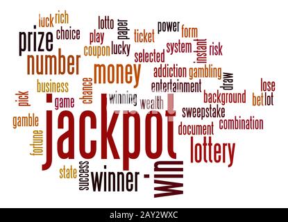 Jackpot word cloud Stock Photo