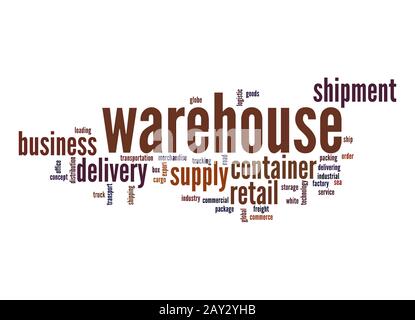 Warehouse word cloud Stock Photo