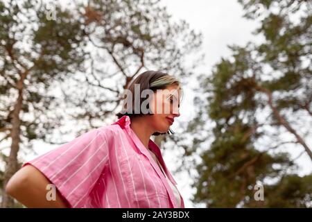 Woman looking away Stock Photo