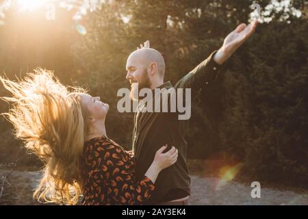 Happy couple together Stock Photo