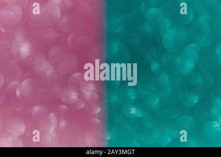 Defocus bright pastel blue and pink shiny background. The view from the top. Minimalism. Stock Photo