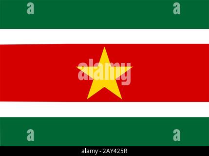 Flag Of Suriname Stock Photo