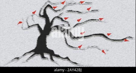 abstract tree Stock Photo