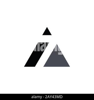 Initial letter az or za logo design template Stock Vector