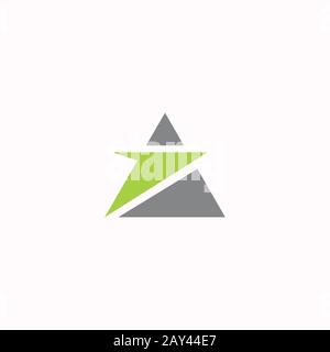 Initial letter az or za logo design template Stock Vector