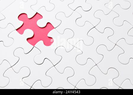 puzzle with missing piece Stock Photo