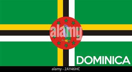 flag of dominica Stock Photo