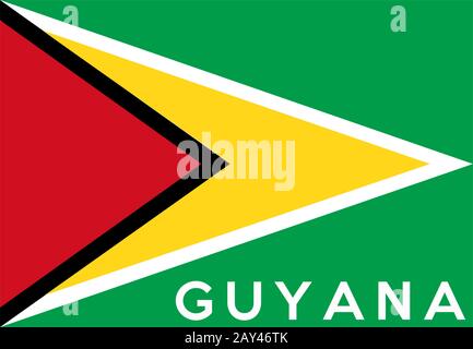 flag of guyana Stock Photo