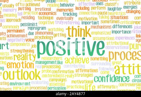 Think or Stay Positive Stock Photo