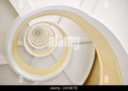 Spiral Staircase in a Pagoda Stock Photo