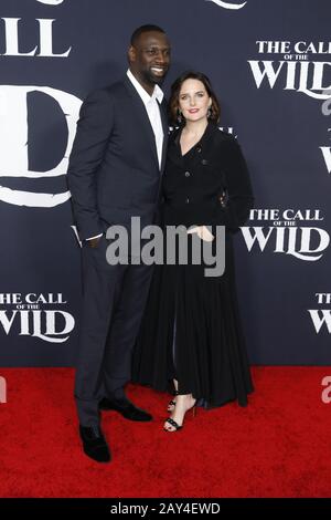 February 13, 2020, Los Angeles, CA, USA: LOS ANGELES - FEB 13:  Omar Sy, Helene Sy at the ''The Call of the Wild'' Premiere at the El Capitan Theater on February 13, 2020 in Los Angeles, CA (Credit Image: © Kay Blake/ZUMA Wire) Stock Photo