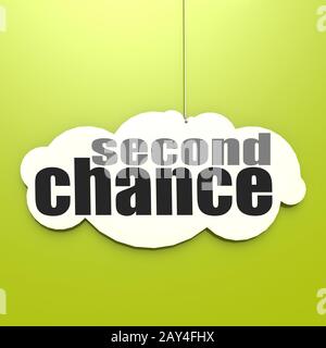 White cloud with second chance Stock Photo