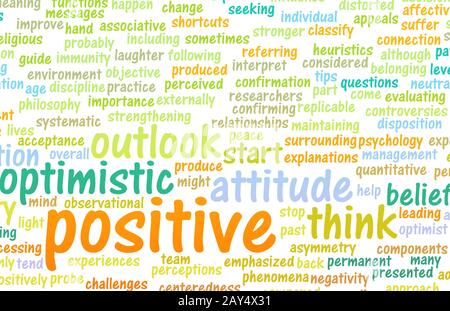 Think or Stay Positive Stock Photo