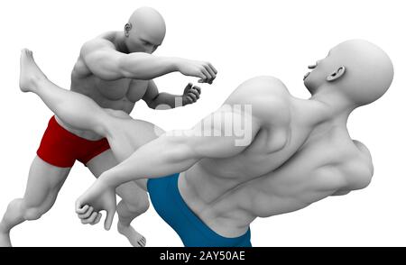 Body Combat Classes Stock Photo