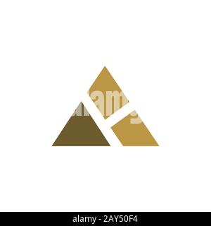 Initial letter ah or ha logo design template Stock Vector