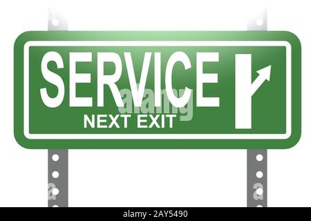 Weekly Service Green Service green sign board isolated Stock Photo - Alamy