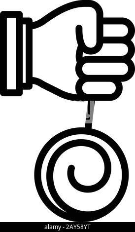 Clinic hypnosis icon, outline style Stock Vector