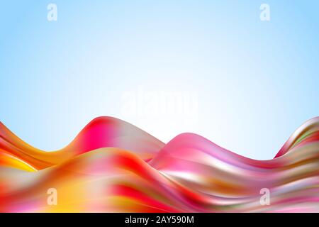 Modern colorful flow poster. Wave Liquid shape color background. Art design for your design project. Stock Vector