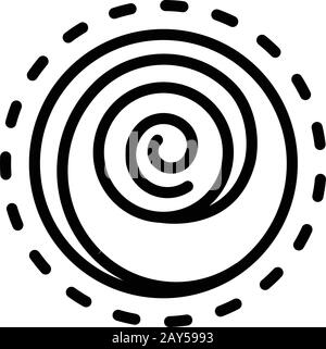 Hypnosis counseling icon, outline style Stock Vector
