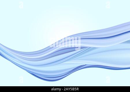Abstract vector background, color flow liquid blue wave for design brochure, website, flyer. Stream fluid. Acrylic paint Stock Vector