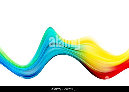 Abstract colorful vector background, color flow liquid wave for design brochure, website, flyer. Stream fluid. Acrylic paint Stock Vector