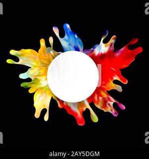 Colorful abstract splash design Vector illustration eps10 Stock Vector