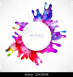 Vector of modern abstract background Splash color paint Stock Vector