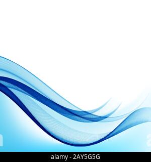 Smooth abstract border wave soft background modern futuristic cool layout. Vector illustration Stock Vector