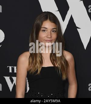 February 13, 2020, Hollywood, CA, US: 13 February 2020 - Hollywood, California - Clementine Spieser at the World Premiere of twentieth Century Studios â€œThe Call of the Wildâ€ Red Carpet Arrivals at the El Capitan (Credit Image: © Dave Safley/ZUMA Wire) Stock Photo