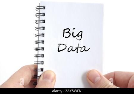 Big data text concept Stock Photo