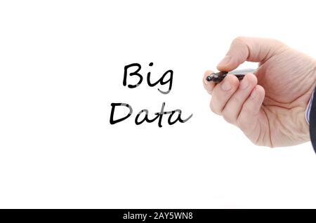 Big data text concept Stock Photo