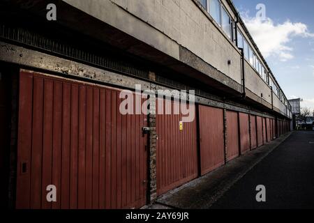 Combe Avenue, Vanbrugh Park Estate, modernist architecture, Greenwich, Southeast london, United Kingdom Stock Photo