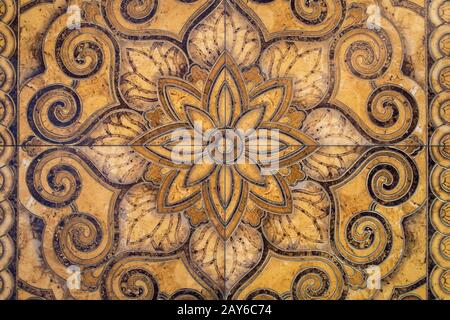 Texture graphic resources orange floor geometric beautiful pattern background Stock Photo