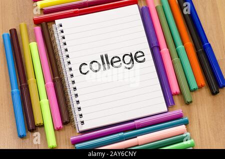 College text concept Stock Photo